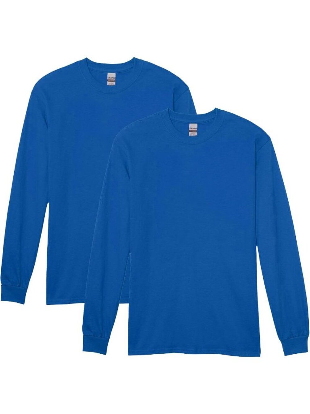 Gildan Adult Heavy Cotton Long Sleeve T-Shirt, Style G5400, 2-Pack